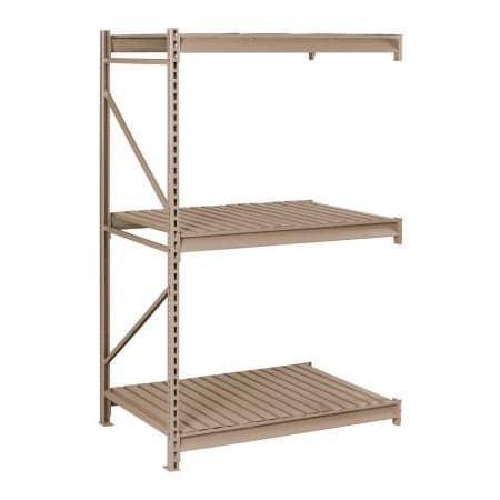 Tennsco Tennsco Bulk Storage Rack - 96"W x 36"D x 72"H - Add-On - 3 Shelf Levels - Steel Deck - Sand BU-963672CA-SND